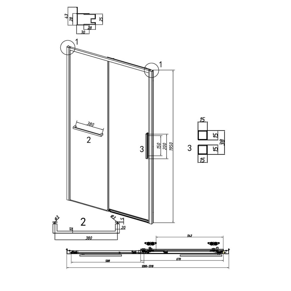 Душевая дверь Grossman Style 130 Черный / Тонированное 100.K33.05.130.21.10 Душевая дверь Grossman Style 130 Черный / Тонированное 100.K33.05.130.21.10 — изображение 5