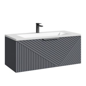 Тумба подвесная Grossman Блисс 100 Графит матовый 1010048