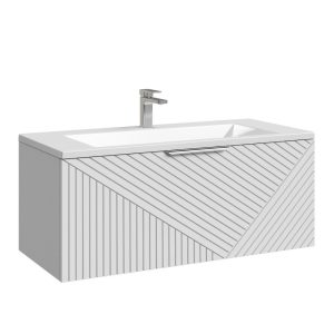 Тумба подвесная Grossman Блисс 100 Белый матовый 1010050