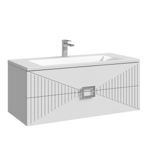 Тумба подвесная Grossman Луксор 100 Белый матовый 1010058