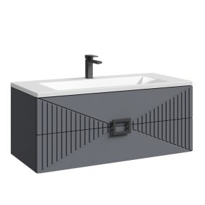 Тумба подвесная Grossman Луксор 100 Графит матовый 1010059