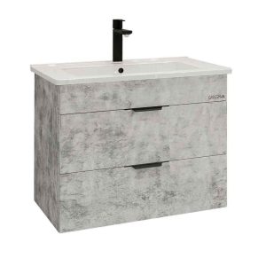 Тумба подвесная Grossman Кросс 65 Бетон 106501