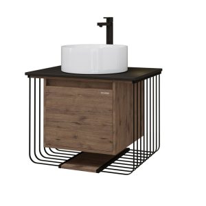 Тумба подвесная Grossman Винтаж 70 Веллингтон / Черный 107007