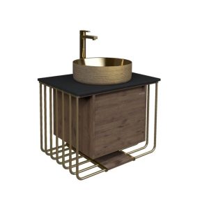 Тумба подвесная Grossman Винтаж 70 Веллингтон / Золото 107008