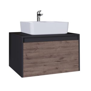 Тумба подвесная Grossman Смарт 70 Веллигтон / Графит 107009