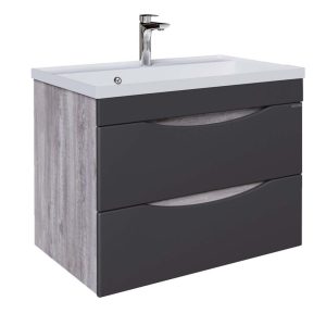 Тумба подвесная Grossman Талис 70 Бетон пайн / Серый 107010