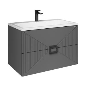 Тумба подвесная Grossman Луксор 70 Графит матовый 107058