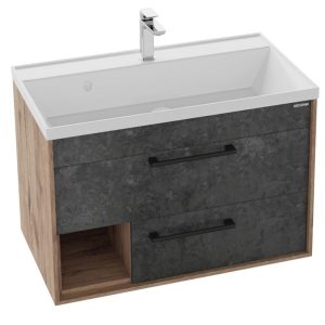 Тумба подвесная Grossman Реал 80 Веллингтон / Бетон 108009