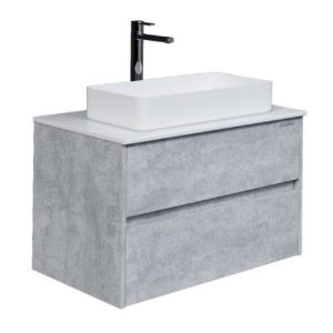 Тумба подвесная Grossman Эдванс 80 Цемент светлый 108010