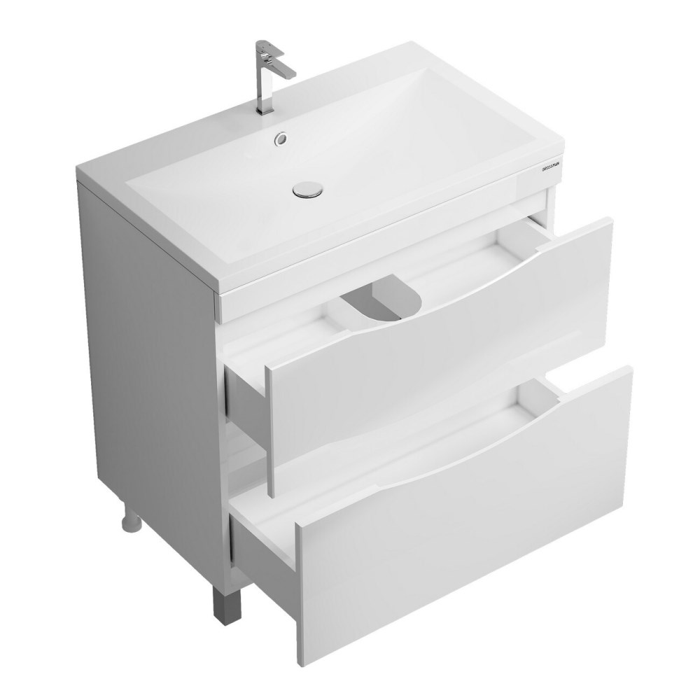 Тумба напольная Grossman Виста 80 Белый глянцевый 108066 Тумба напольная Grossman Виста 80 Белый глянцевый 108066 — изображение 2