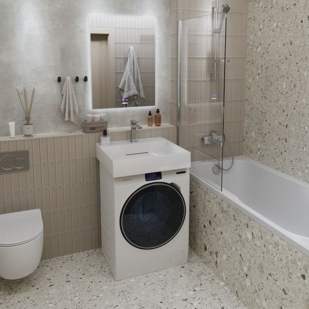 Раковина под стиральную машину Grossman Luxor 60 Белый глянцевый 11.R01.60.000 Раковина под стиральную машину Grossman Luxor 60 Белый глянцевый 11.R01.60.000 — изображение 4