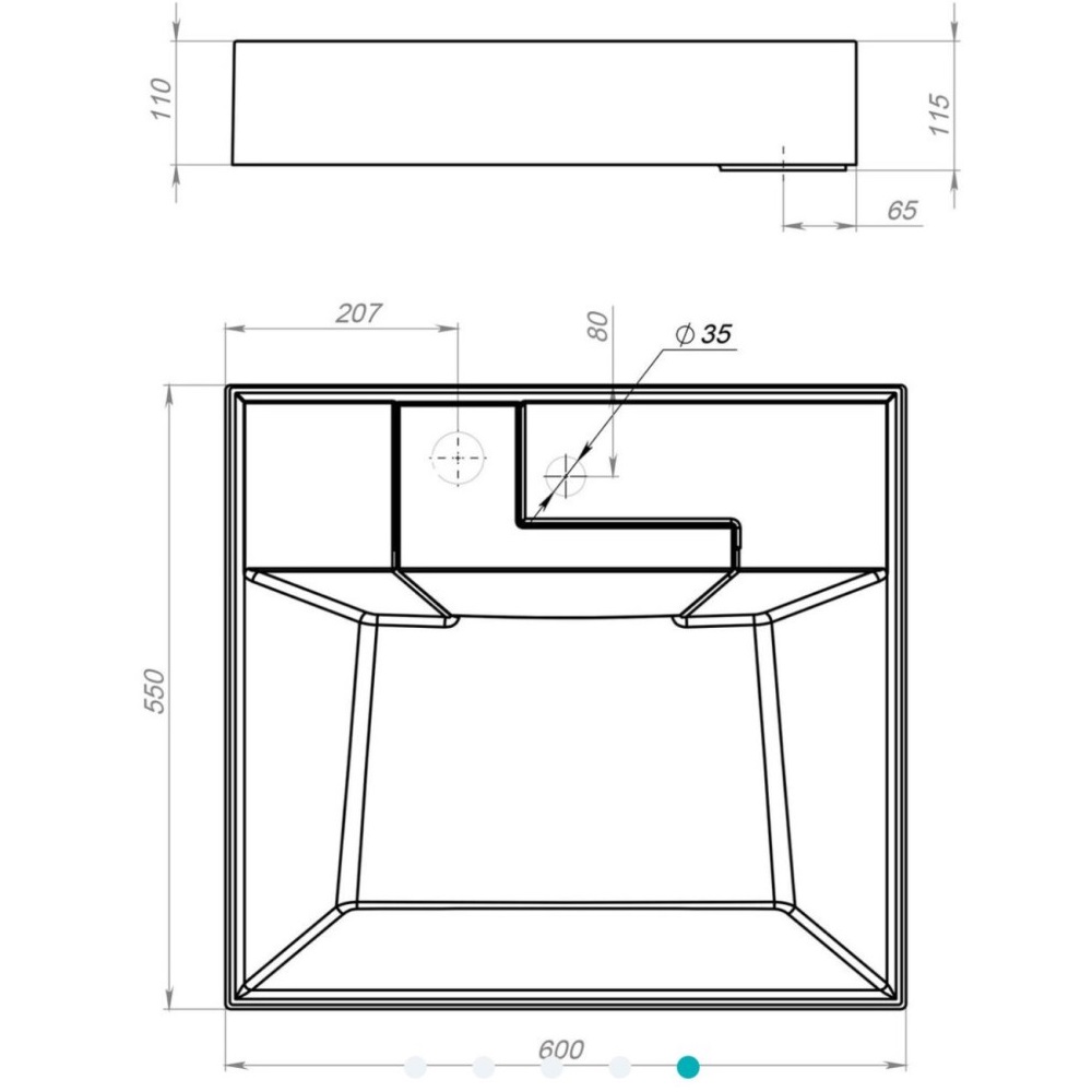 Раковина под стиральную машину Grossman Luxor 60 Белый глянцевый 11.R01.60.000 Раковина под стиральную машину Grossman Luxor 60 Белый глянцевый 11.R01.60.000 — изображение 5