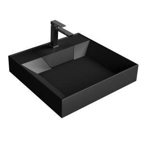 Раковина под стиральную машину Grossman Luxor 60 Черный матовый 11.R01.60.210 Раковина под стиральную машину Grossman Luxor 60 Черный матовый 11.R01.60.210