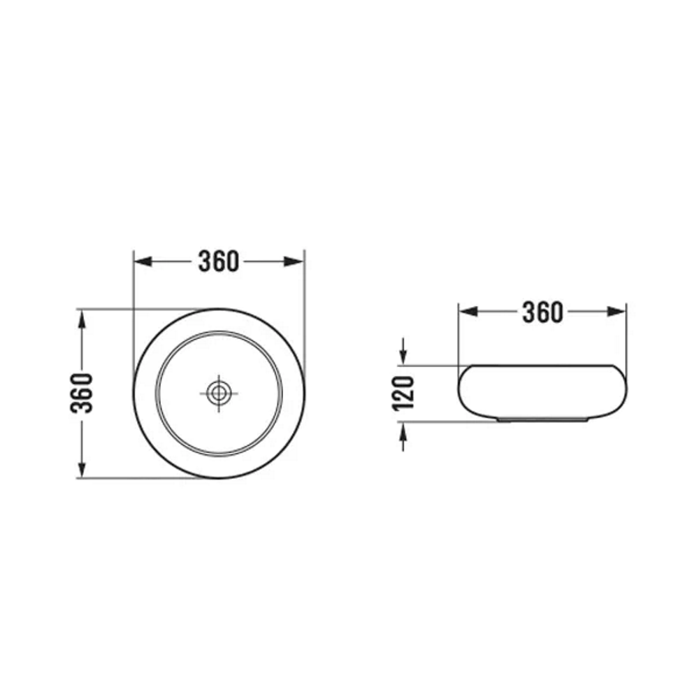 Раковина накладная Comforty 36 Белый глянцевый 113 Раковина накладная Comforty 36 Белый глянцевый 113 — изображение 5