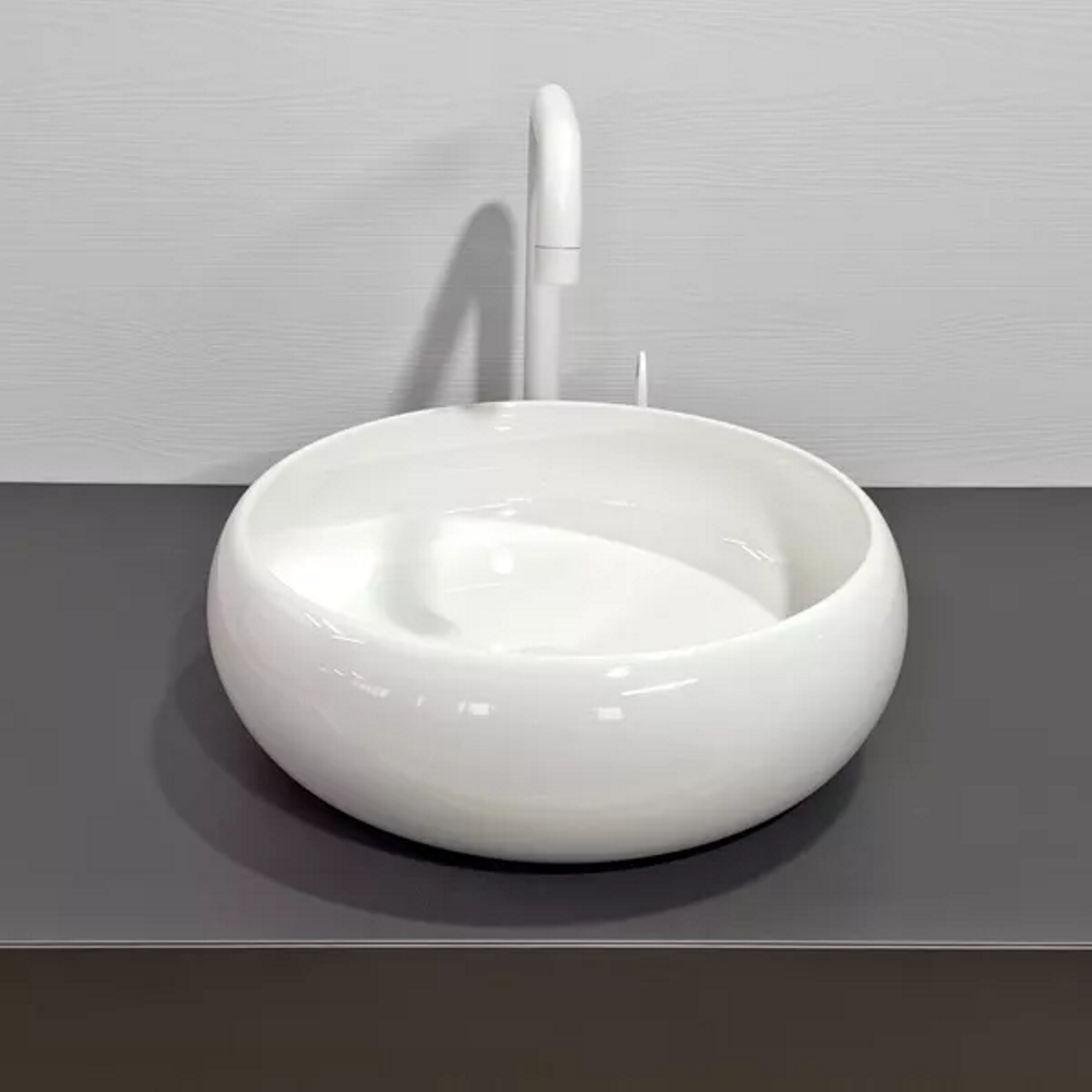 Раковина накладная Comforty 36 Белый глянцевый 113 Раковина накладная Comforty 36 Белый глянцевый 113 — изображение 3