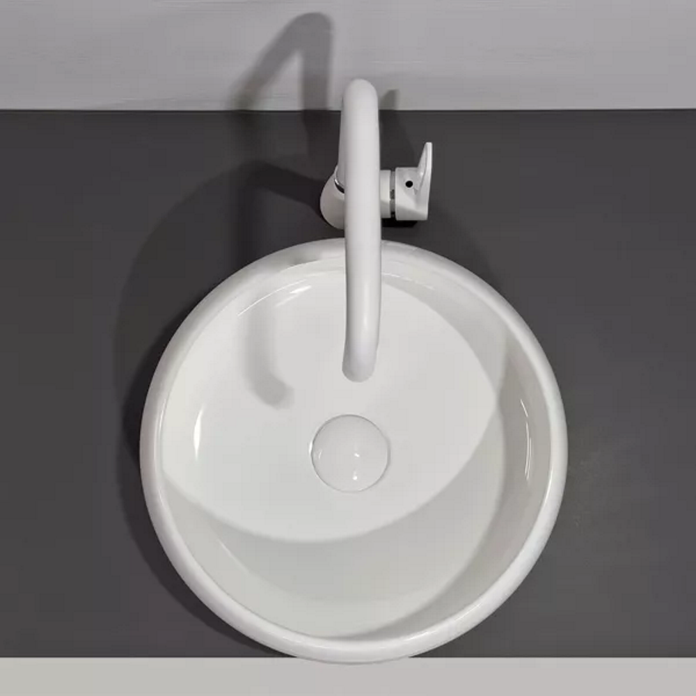 Раковина накладная Comforty 36 Белый глянцевый 113 Раковина накладная Comforty 36 Белый глянцевый 113 — изображение 4