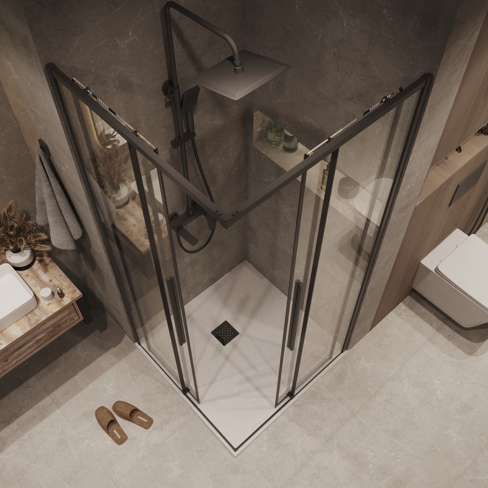 Душевая дверь Grossman Galaxy 70 Черный / Прозрачное 1/2.K33.01.70.21.00 Душевая дверь Grossman Galaxy 70 Черный / Прозрачное 1/2.K33.01.70.21.00 — изображение 4