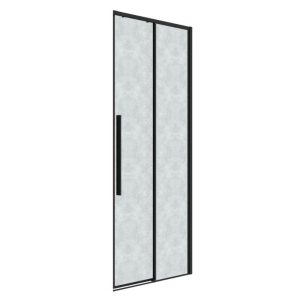 Душевая дверь Grossman Galaxy 80 правая Черный / Шиншила 1/2.K33.01.80.21.02