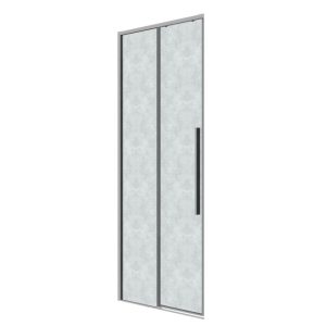 Душевая дверь Grossman Galaxy 80 левая Хром / Шиншила 1/2.K33.01.80L.10.02