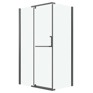 Душевой уголок Grossman Pragma 100х100 Графит / Прозрачное 120.K33.03.1010.42.00