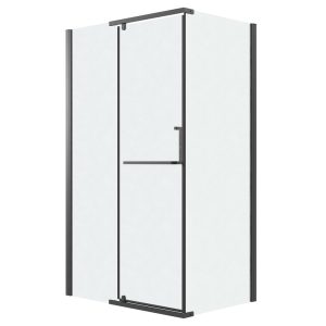Душевой уголок Grossman Pragma 110х80 левый Черный / Шиншила 120.K33.03.1180.21.02