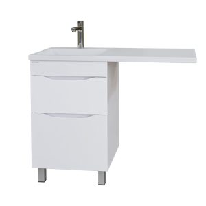 Тумба напольная Grossman Вилар 47 под стиральную машину Белый глянцевый 125011