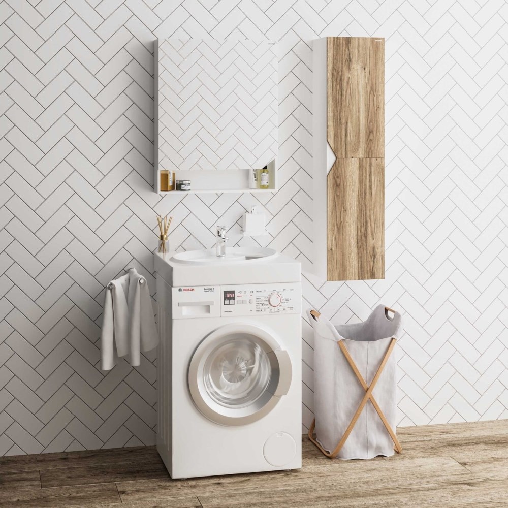 Раковина под стиральную машину Grossman Alvaro 60 Белый глянцевый 1606001 Раковина под стиральную машину Grossman Alvaro 60 Белый глянцевый 1606001 — изображение 3