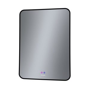 Зеркало Grossman Elegans 60 LED с сенсорным выключателем и подогревом Черный матовый 1760802