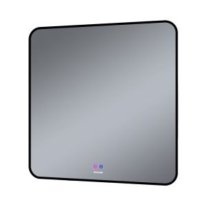 Зеркало Grossman Elegans 80 LED с сенсорным выключателем и подогревом Черный матовый 1780802