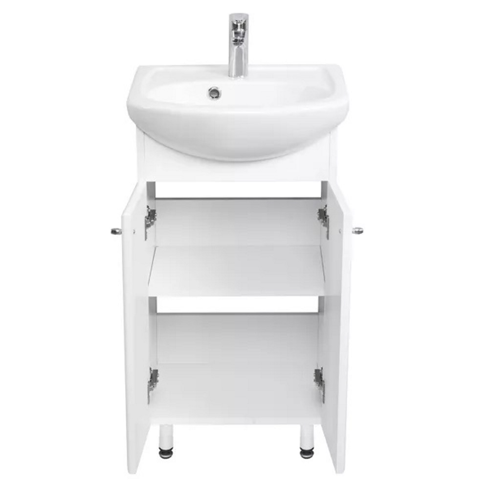 Тумба напольная Aquaton Мира Н 45 с раковиной Азов Белый 1A1044K1MR010 Тумба напольная Aquaton Мира Н 45 с раковиной Азов Белый 1A1044K1MR010 — изображение 2