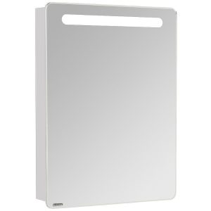 Шкаф зеркальный Aquaton Америна 60 правый с подсветкой Белый глянцевый 1A135302AM01R