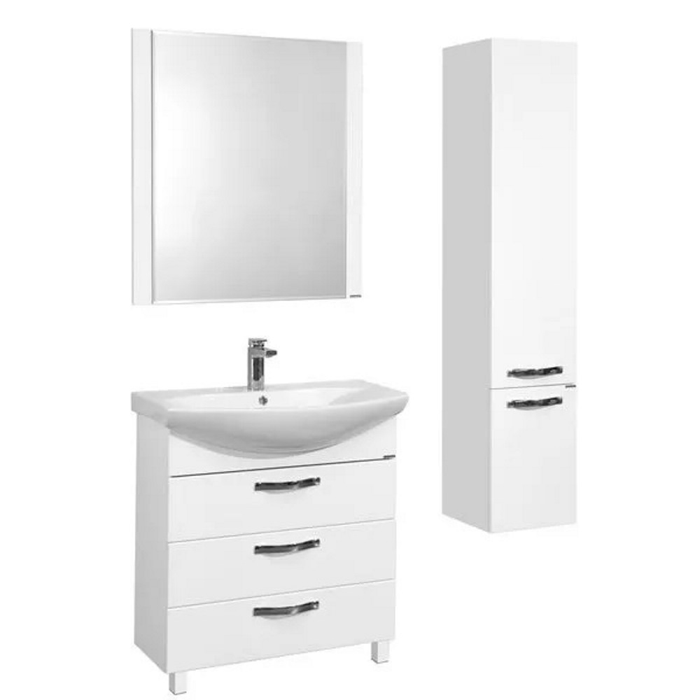 Тумба напольная Aquaton Ария 76 с раковиной SMILE Белый глянцевый 1A1413K0AA010 Тумба напольная Aquaton Ария 76 с раковиной SMILE Белый глянцевый 1A1413K0AA010 — изображение 3