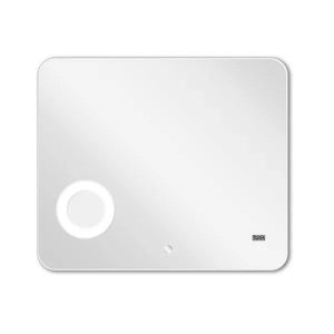 Зеркало Aquaton Элио 80 подсветка, часы, увеличительное зеркало 1A194102EO010