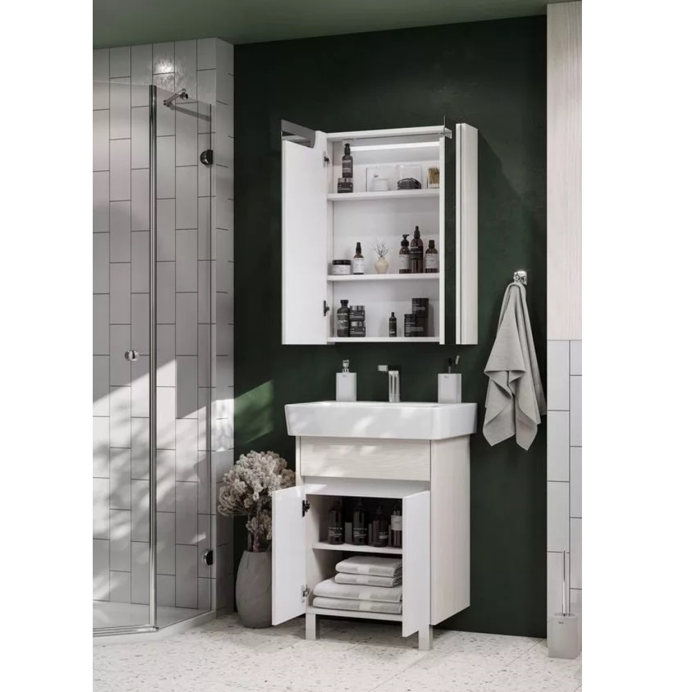 Тумба напольная Aquaton Верди 60 с раковиной Нео Белый / Ясень фабрик 1A2077K1VDAV0 Тумба напольная Aquaton Верди 60 с раковиной Нео Белый / Ясень фабрик 1A2077K1VDAV0 — изображение 2