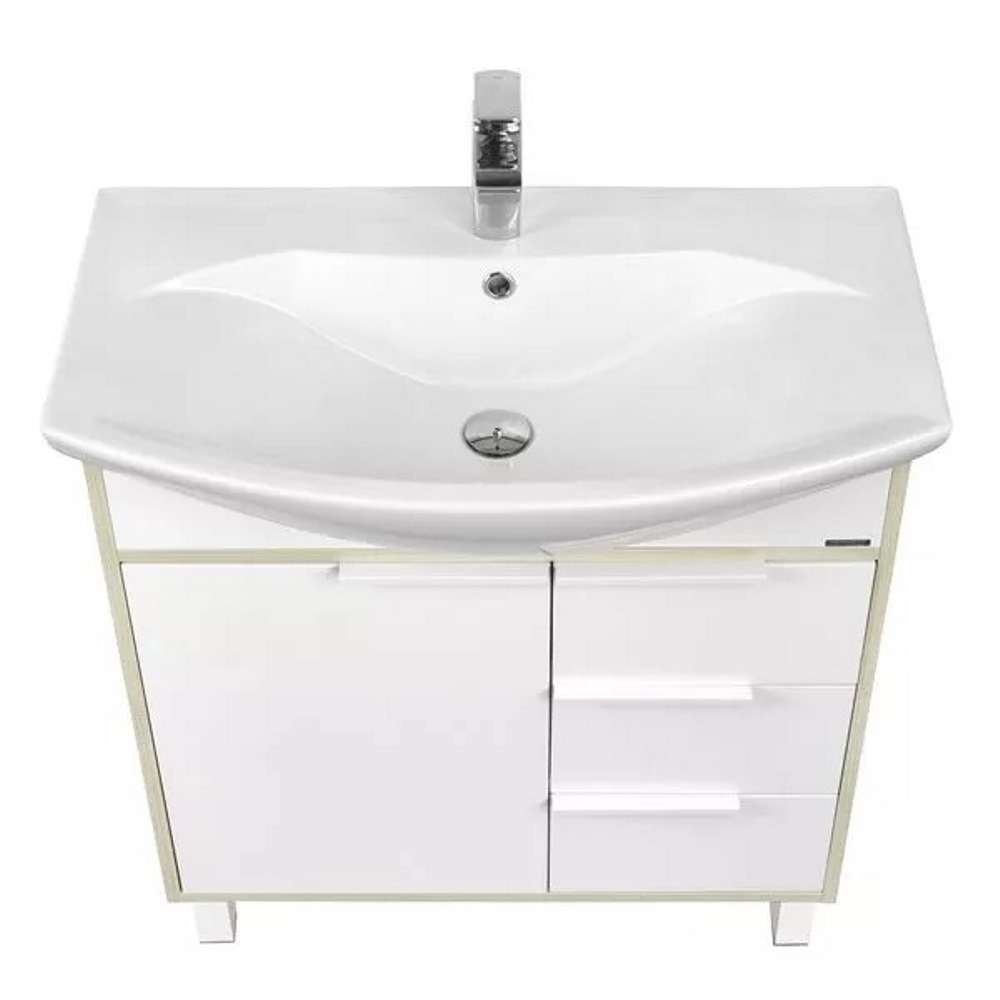 Тумба напольная Aquaton Рико 81 с раковиной Смайл Белый / Ясень фабрик 1A2154K1RIB90 Тумба напольная Aquaton Рико 81 с раковиной Смайл Белый / Ясень фабрик 1A2154K1RIB90 — изображение 3