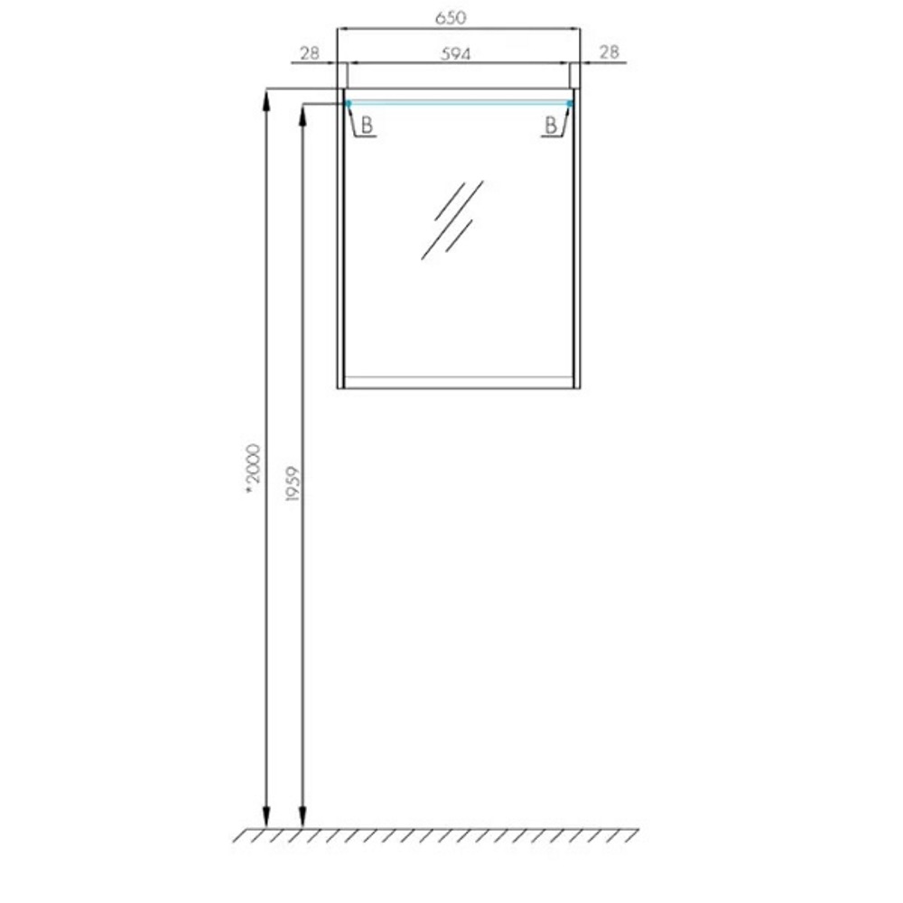 Шкаф зеркальный Aquaton Нортон 65 Белый глянцевый 1A249102NT010 Шкаф зеркальный Aquaton Нортон 65 Белый глянцевый 1A249102NT010 — изображение 3