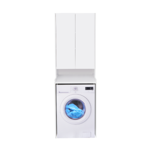Пенал напольный Aquaton Лондри над стиральной машиной 65,2 Белый глянцевый 1A260503LH010