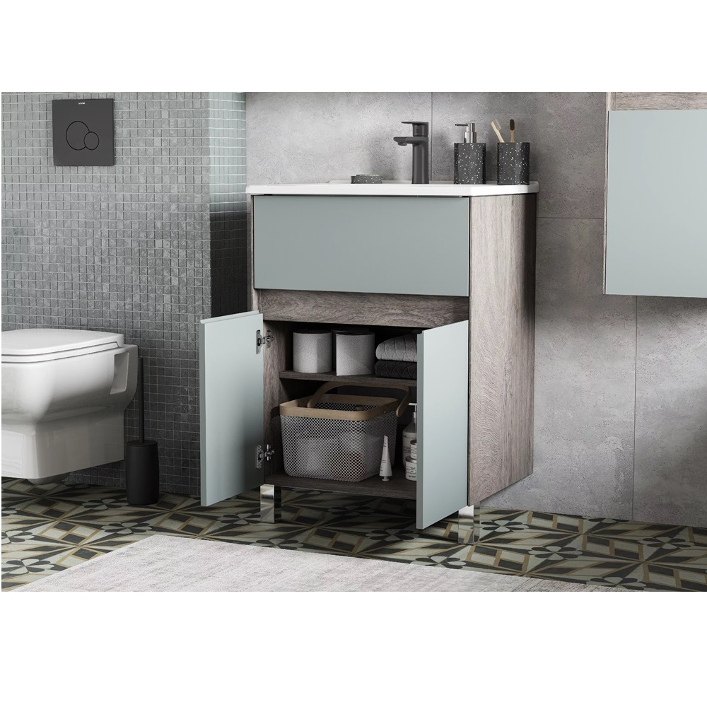 Тумба напольная Aquaton Форест 60 с раковиной Элина Дуб рошелье / Сумеречный голубой 1A2782K0FR9C0 Тумба напольная Aquaton Форест 60 с раковиной Элина Дуб рошелье / Сумеречный голубой 1A2782K0FR9C0 — изображение 3