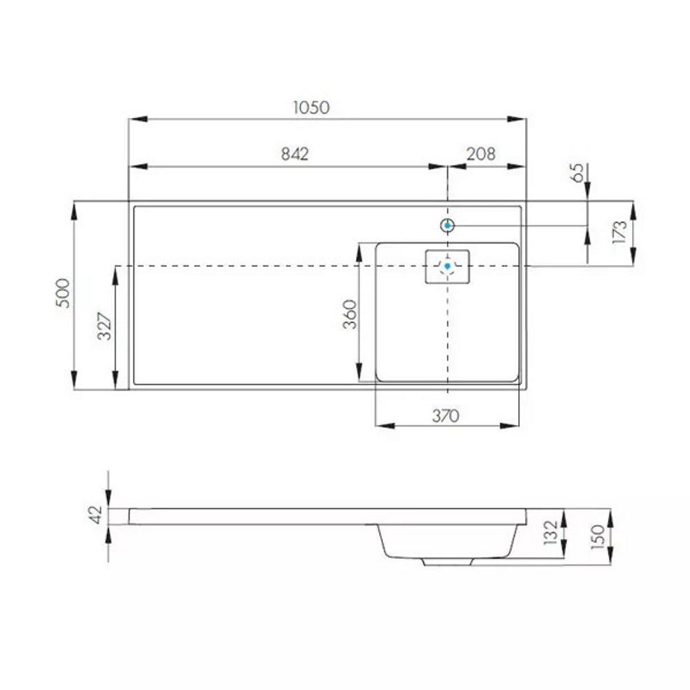 Раковина под стиральную машину Aquaton Лондри 105 правая Белый 1A72223KLH010 Раковина под стиральную машину Aquaton Лондри 105 правая Белый 1A72223KLH010 — изображение 3