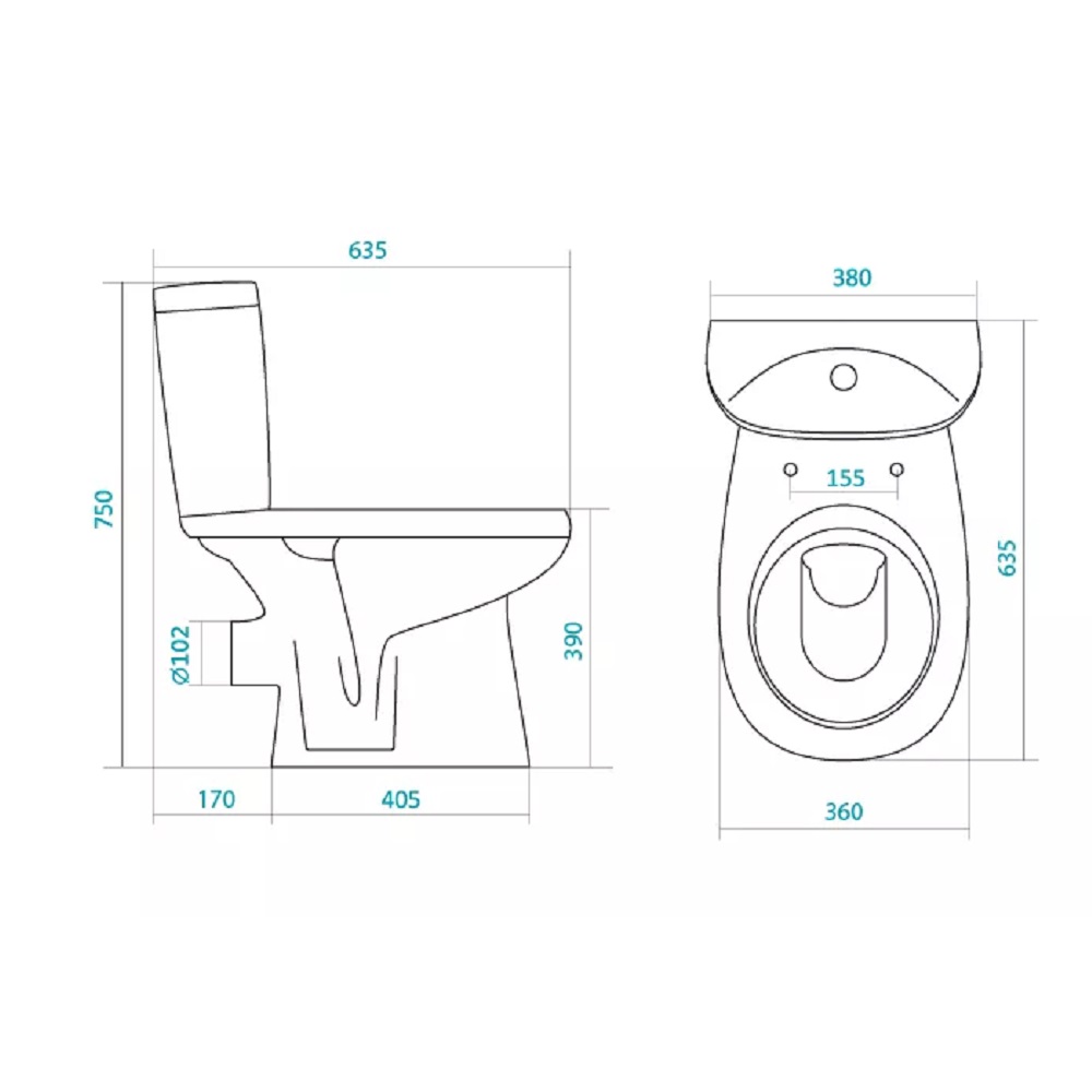 Унитаз-компакт Santek Анимо Белый глянцевый 1WH110035 Унитаз-компакт Santek Анимо Белый глянцевый 1WH110035 — изображение 2