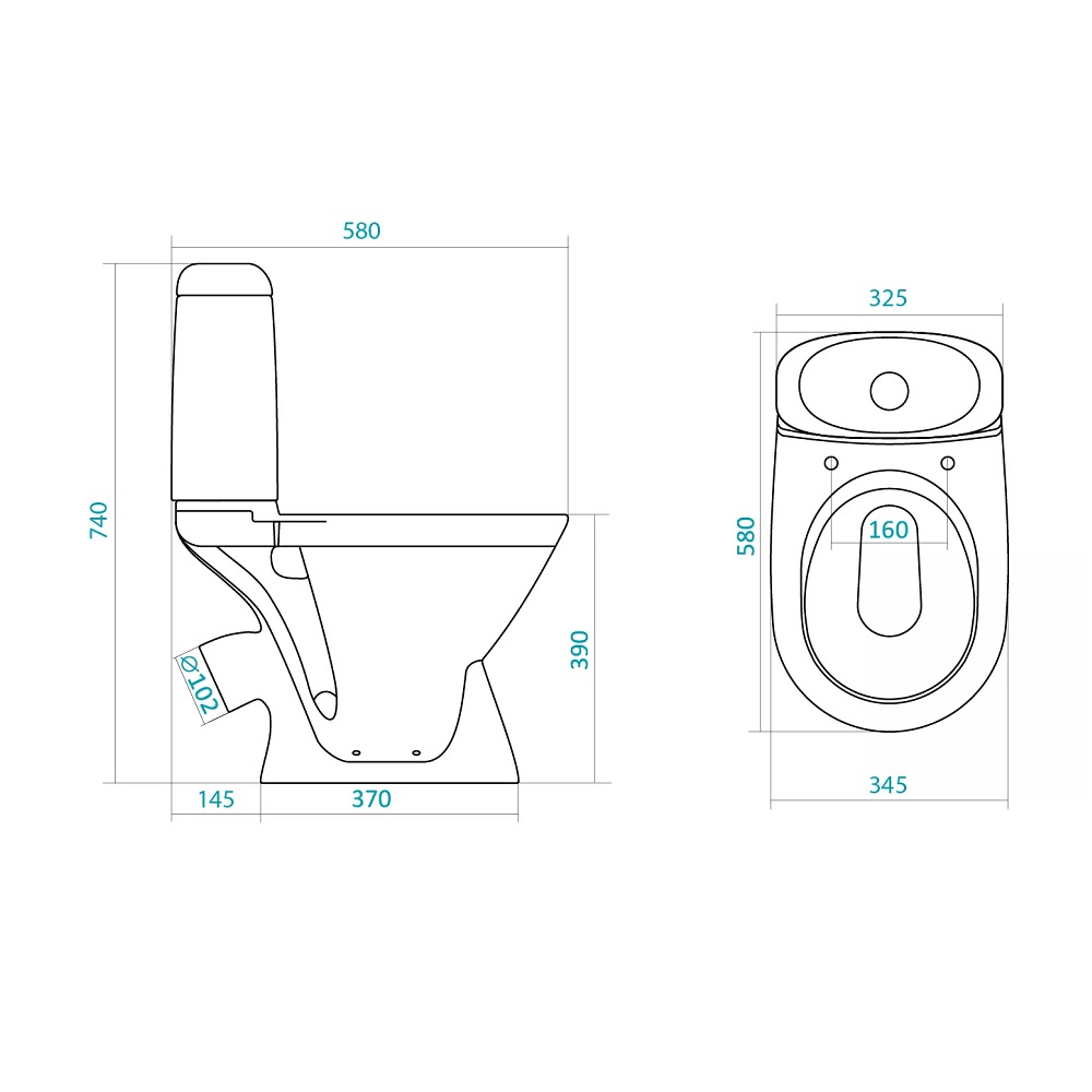 Унитаз-компакт Santek Римини Белый глянцевый 1WH302130 Унитаз-компакт Santek Римини Белый глянцевый 1WH302130 — изображение 5