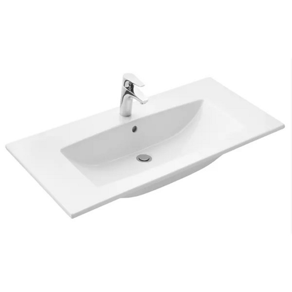 Раковина на мебель Santek Элина 100,5 Белый глянцевый 1WH501627 Раковина на мебель Santek Элина 100,5 Белый глянцевый 1WH501627