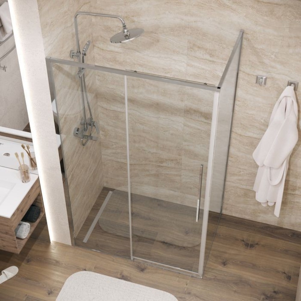 Душевая стенка Grossman Galaxy 100 Хром / Прозрачное 200.K33.01.100.10.00 Душевая стенка Grossman Galaxy 100 Хром / Прозрачное 200.K33.01.100.10.00 — изображение 4