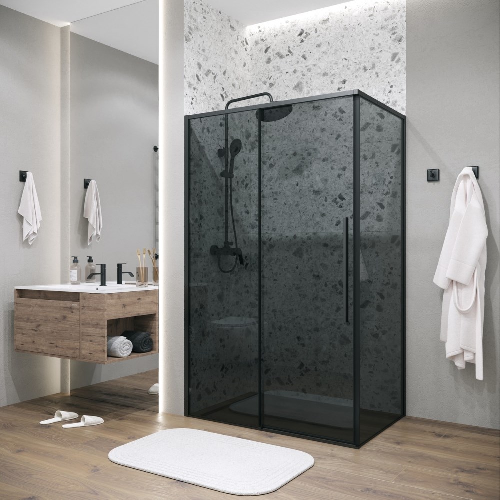 Душевая стенка Grossman Galaxy 80 Черный / Тонированное 200.K33.01.80.21.10 Душевая стенка Grossman Galaxy 80 Черный / Тонированное 200.K33.01.80.21.10 — изображение 3