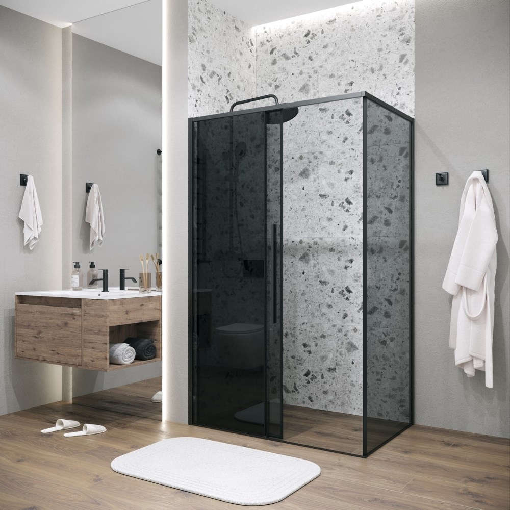 Душевая стенка Grossman Galaxy 80 Черный / Тонированное 200.K33.01.80.21.10 Душевая стенка Grossman Galaxy 80 Черный / Тонированное 200.K33.01.80.21.10 — изображение 4