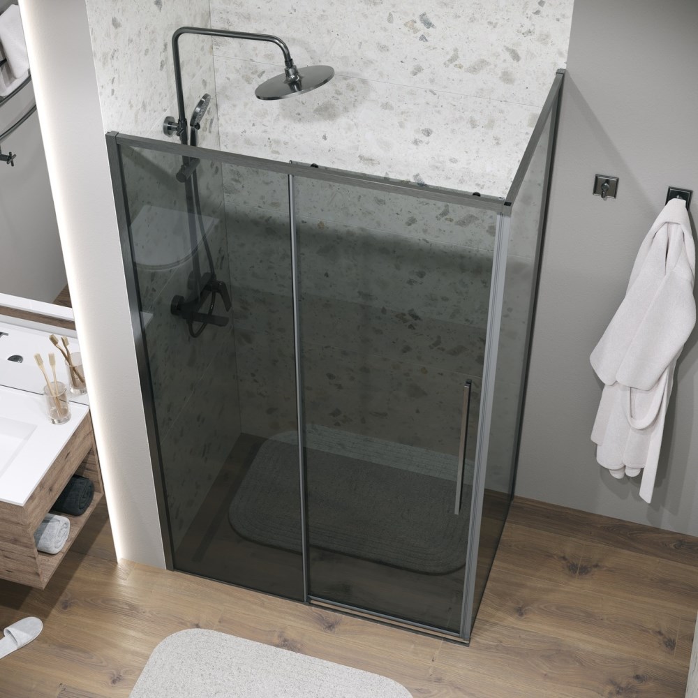 Душевая стенка Grossman Galaxy 80 Графит / Тонированное 200.K33.01.80.42.10 Душевая стенка Grossman Galaxy 80 Графит / Тонированное 200.K33.01.80.42.10 — изображение 4