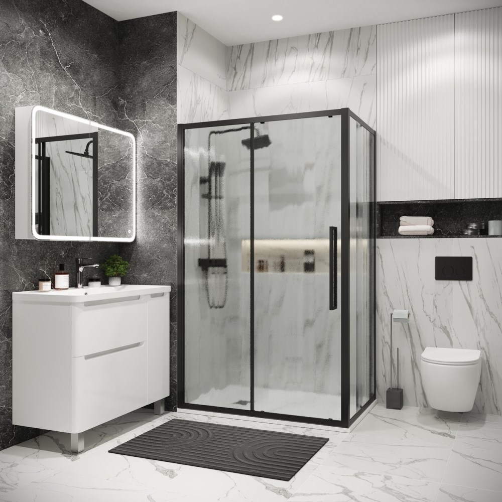 Душевая стенка Grossman Cosmo 90 Черный / Шиншила 200.K33.02.90.21.02 Душевая стенка Grossman Cosmo 90 Черный / Шиншила 200.K33.02.90.21.02 — изображение 3