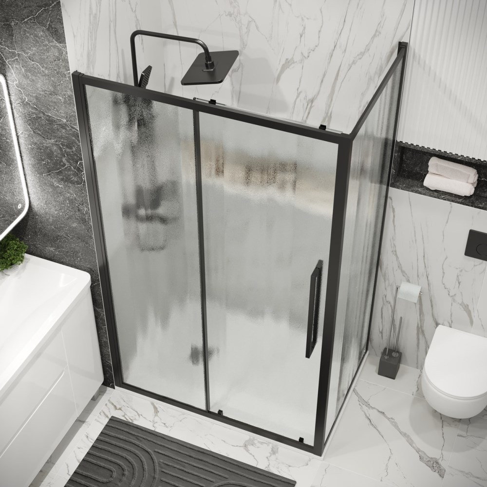 Душевая стенка Grossman Cosmo 90 Черный / Шиншила 200.K33.02.90.21.02 Душевая стенка Grossman Cosmo 90 Черный / Шиншила 200.K33.02.90.21.02 — изображение 4