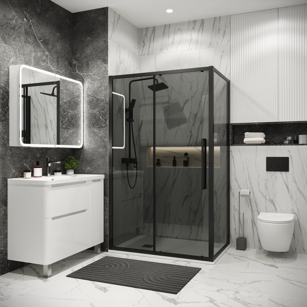 Душевая стенка Grossman Cosmo 90 Черный / Тонированное 200.K33.02.90.21.10 Душевая стенка Grossman Cosmo 90 Черный / Тонированное 200.K33.02.90.21.10 — изображение 3