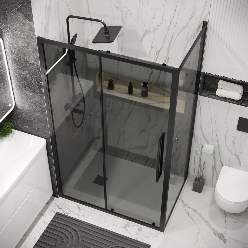 Душевая стенка Grossman Cosmo 90 Черный / Тонированное 200.K33.02.90.21.10 Душевая стенка Grossman Cosmo 90 Черный / Тонированное 200.K33.02.90.21.10 — изображение 4